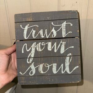 Gray and White Inspirational Wall Decor